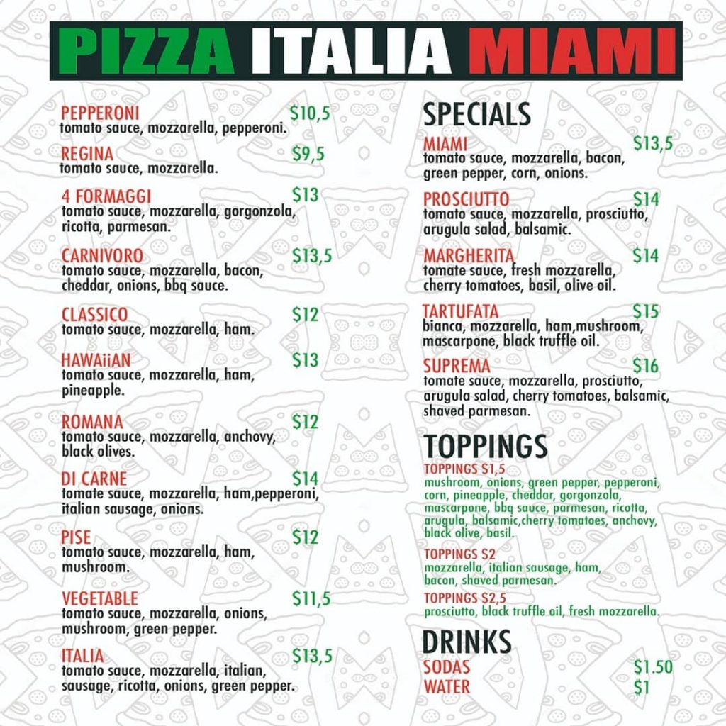 pizza italia miami pizza italia miami